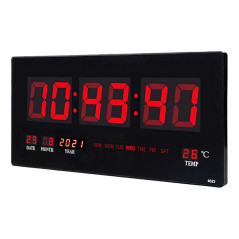 Orologio calendario digitale a led 51x3,5x23,5cm